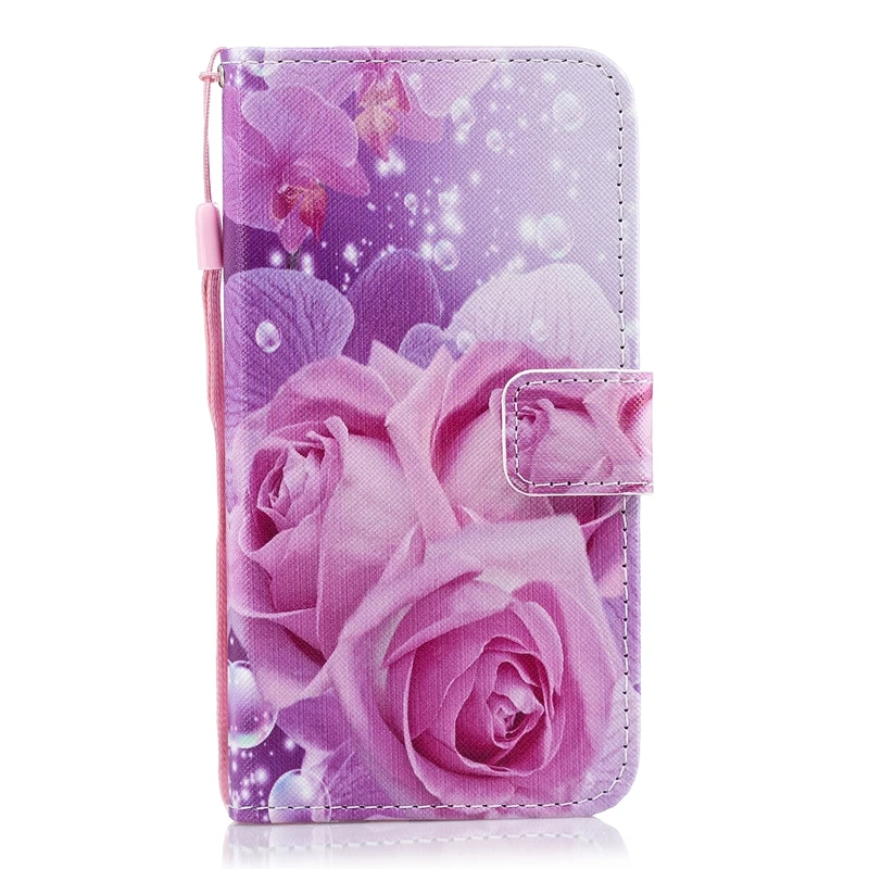 Art Painting Flower Book Wallet Flip Leather Cover Soft Case Honor 8A JAT-LX1 For Huawei Y6 Prime Y7 Pro 2019 MRD-LX1F DUB-LX1 huawei silicone case Cases For Huawei