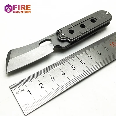 B Dark gray BMT тактический складной нож D2 лезвие Титан TC4 ручка шарикоподшипник Открытый выживания кемпинг охотничьи ножи EDC инструменты OEM - Цвет: B Dark gray