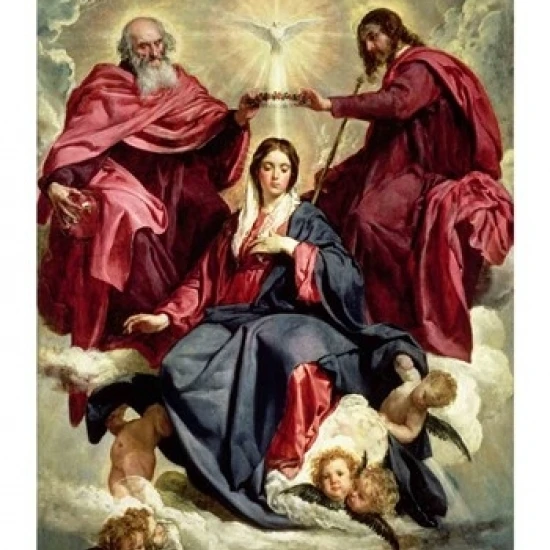 Coronation of the Virgin Poster Print by Diego Velazquez (18 x 24)