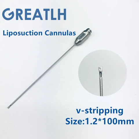 Cânula de Lipoaspiração para Facial Maleável V-stripping Cirurgia Plástica Beauy Ferramentas 1 Pcs