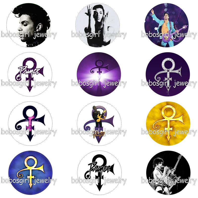 Download music love symbol prince glass snap button photo print ...