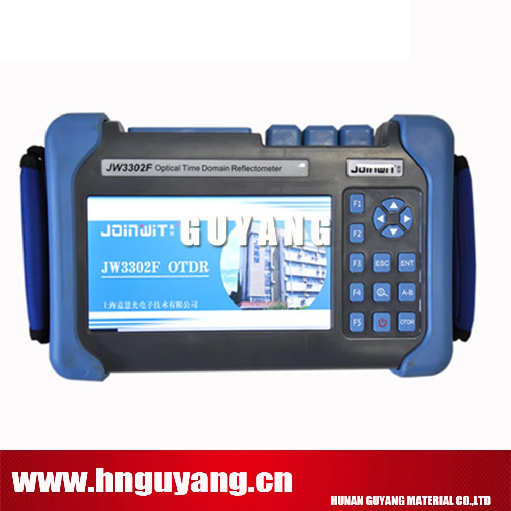 

JW3302F-T1 SM OTDR 1310/1490/1550nm 30/28/28dB built in VFL power meter laser source fiber microscope