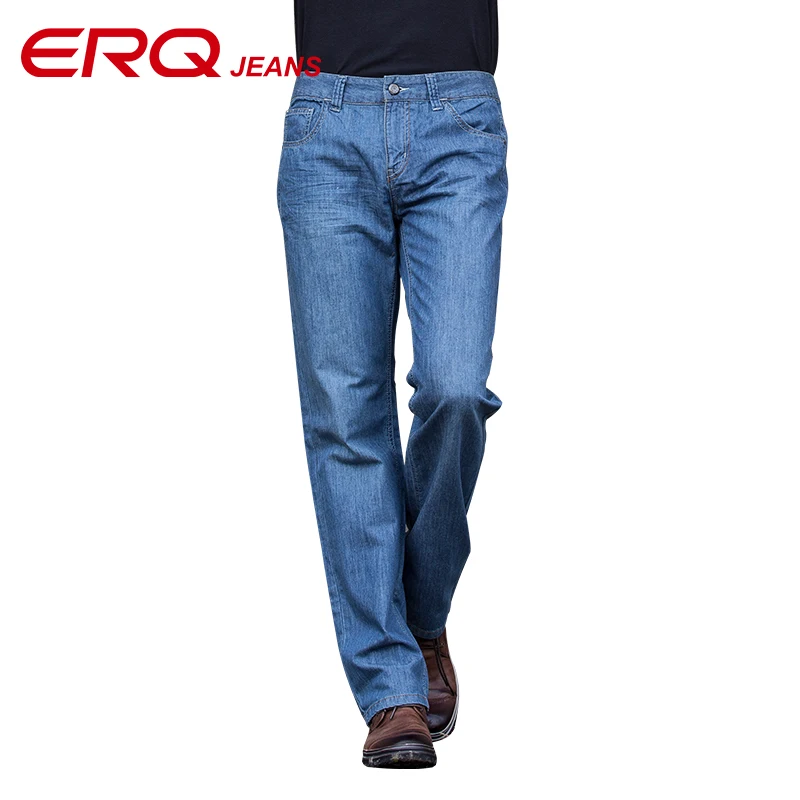 2017 Cotton Stretch Jeans Men Low Male Rise Jeans Slim