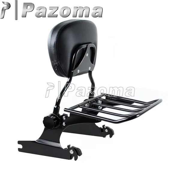 Мотоцикл съемная спинка Сисси Бар багажная стойка для Harley FLSTF FLSTFB FLSTFBS FLSTSB FLSTSE 07-18 FXSTB FXSTS FXST 06-18