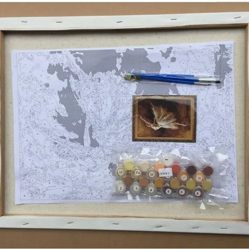 Лунный свет DIY живопись по номерам расписанную маслом Гостиная дома Декор стены