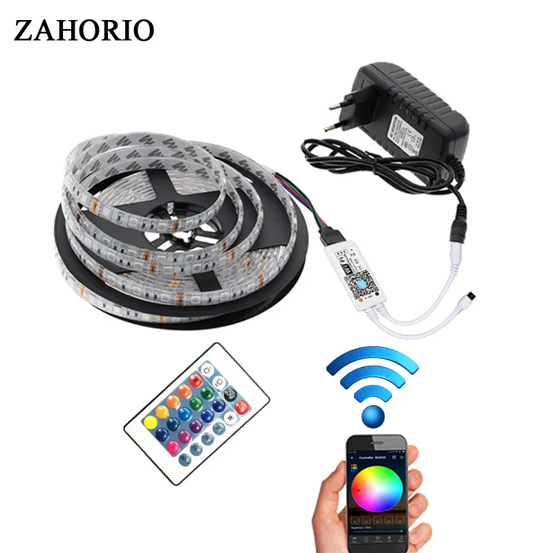 Светодиодная лента WiFi 5 М 5050 DC 12 В 300 150 светодиодный RGB светильник
