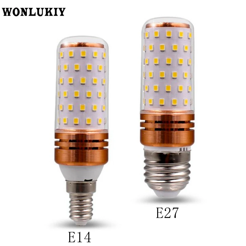 

1PCS E14 E27 LED Lamp 12W 16W SMD2835 220V LED Corn Bulb Warm White 60/84 LEDs Chandelier Candle Light For Home Decoration