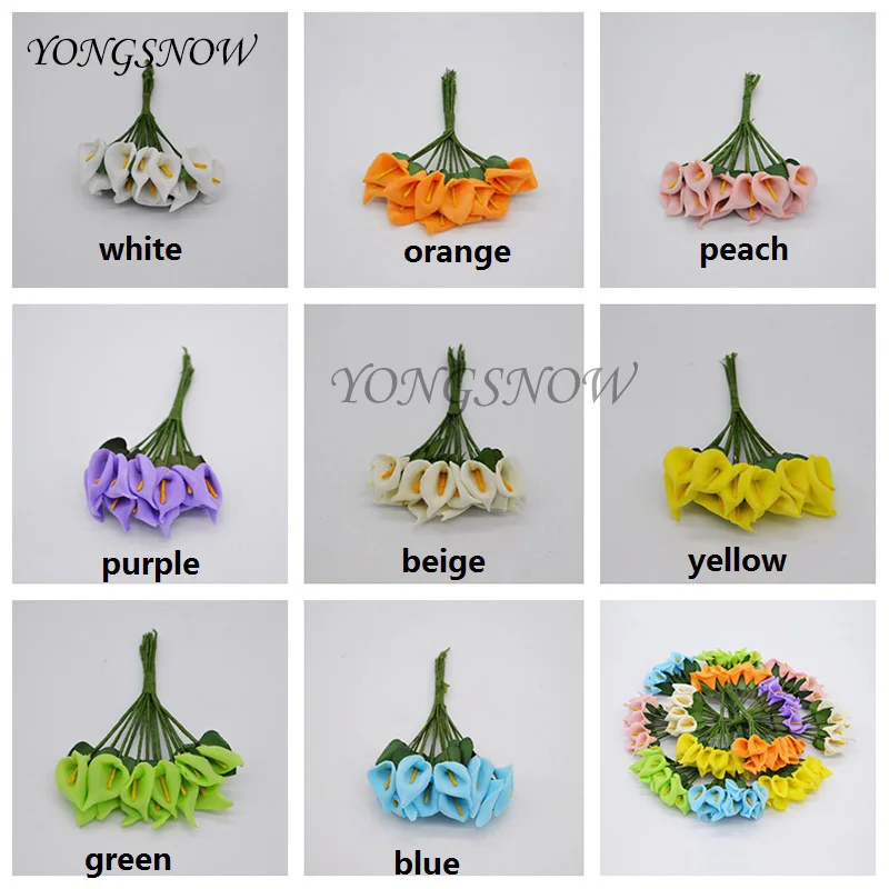 12pcs/lot 2cm Artificial Calla Lily Flower For Home Garden Decoration Bridal Bouquet Wedding Birthday Party Craft Supplies 8Z 12pcs/lot 2cm Artificial Calla Lily Flower For Home Garden Decoration Bridal Bouquet Wedding Birthday Party Craft Supplies 8Z