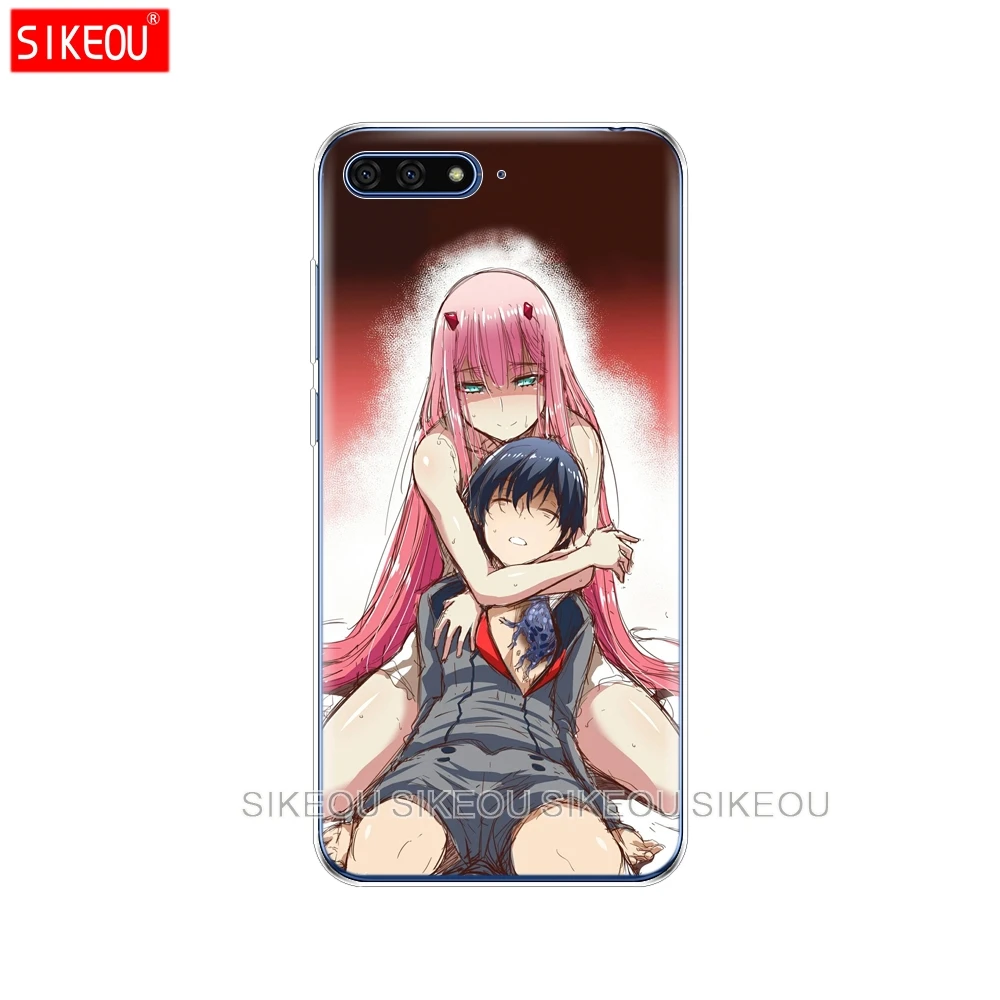 Силиконовый чехол для телефона Huawei Honor 7A PRO 7C Y5 Y6 Y7 Y9 2017 2018 Prime Darling in the Franxx|Бамперы| |