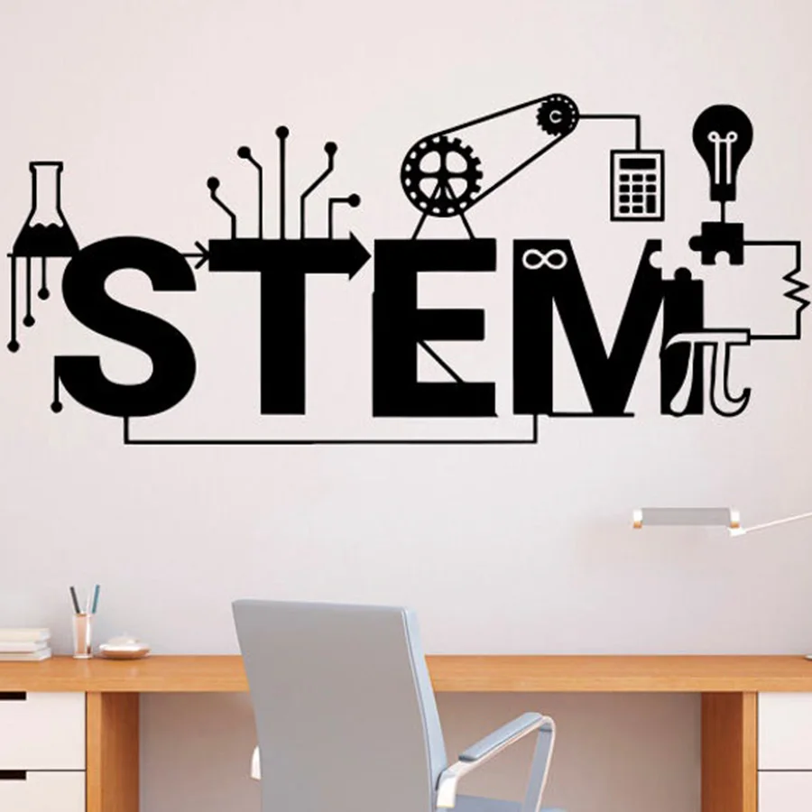 STEM Wand Aufkleber Vinyl Aufkleber Wissenschaft Technologie Kunst stem-wand-aufkleber-vinyl-aufkleber-wissenschaft-technologie-kunst