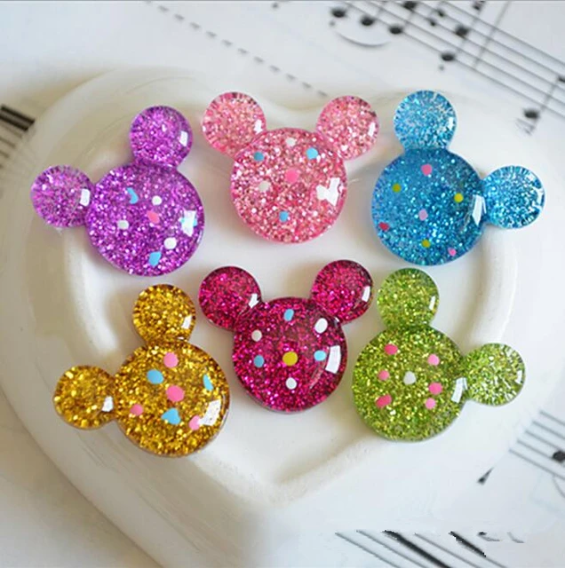 Resin Glitter ey head , Resin Flatback Cabocn for Hair Bow ...