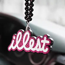 Noizzy illest Розовый Автомобильный Модный кулон JDM внутреннее зеркало заднего вида орнамент Висячие свисающие седанские Кроссоверы автомобильный стиль