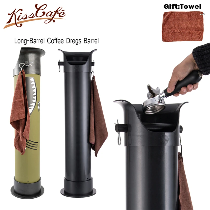 

High-capacity Thicken Coffee Tamper Knock Box Deep Bent Design Coffee Slag isn't Splash Manual Coffee Grinder Coffee Accessories