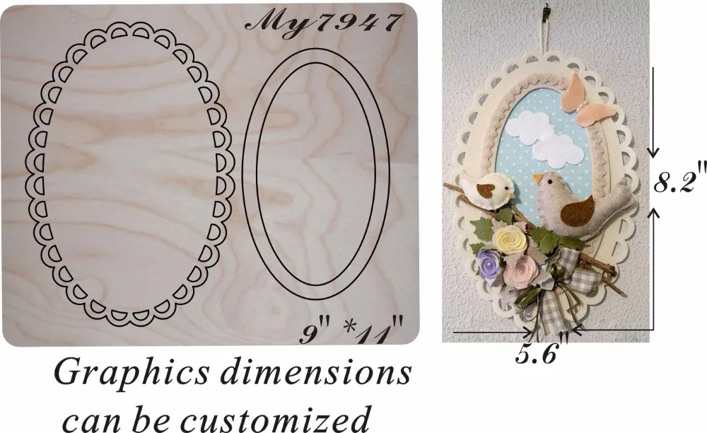 

Family Party Pendant wood moulds die cut accessories wooden die Regola Acciaio Die Misura (MY )