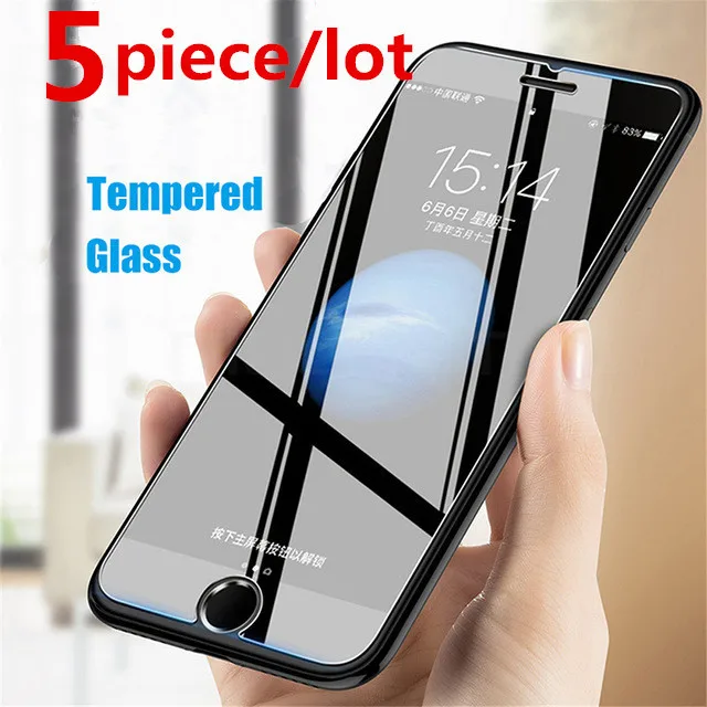 5/lot 2.5D 9 H закаленное Стекло для iPhone X 8 7 6 S плюс 5 5S 4 4S SE 10 Экран протектор Закаленное