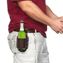 Наружный альпинистский пивной поясной карман чехол для пивной бутылки поясная сумка для мужчин PU кожаный поясной чехол Hanging3.0