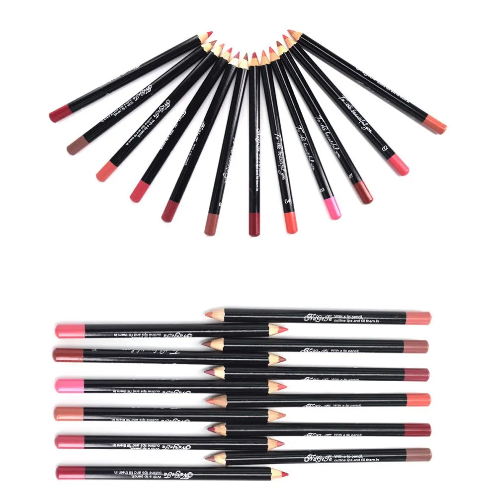 FRESHME 12 цветов сексуальный матовый карандаш для губ Lipliner Набор Lipsliner набор ручек