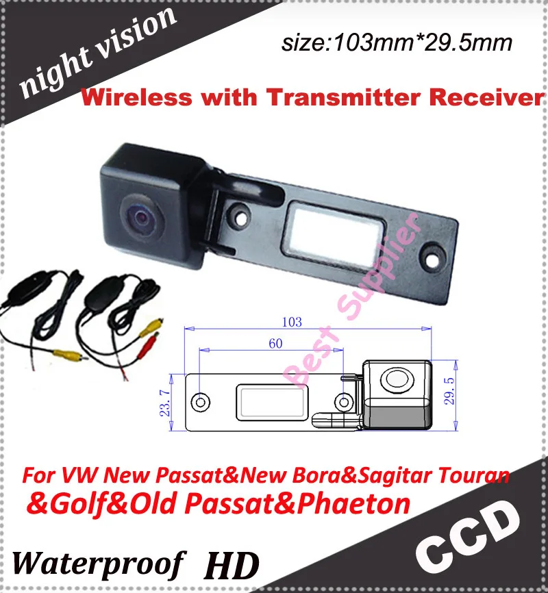 

Transmitter Receiver kit 2.4MZH car backup rear view camera for VW New Passat&New Bora&Sagitar Touran&Golf&Old Passat&Phaeton