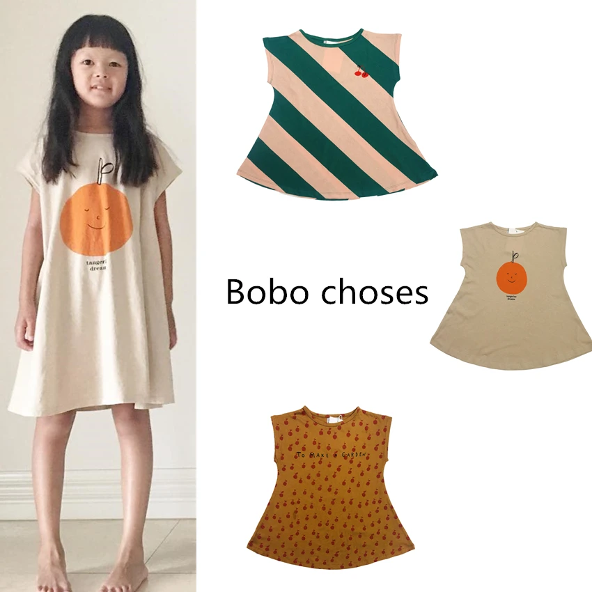 

Pre Sale 2019 Summer Bobo C** Baby Girl Clothes Girl Dresses Cotton Kids Children Cute Princess T-shirt Dress Fashion Clothes