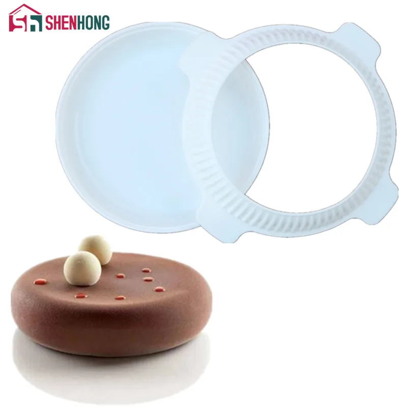 

1set Round Eclipse Silicone Cake Mold For Mousses Ice Cream Chiffon Cakes Baking Pan Decorating Accessories Bakeware Tools