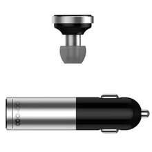 COOWOO Wireless Bluetooth V4.0 Car Charger Hands-Free Earphone Headset for iPhone 7 7Plus