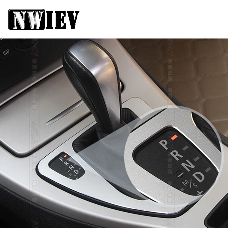 NWIEV наклейки для стайлинга автомобилей для BMW 3 серии BMW E90 E91 E92 E93 центральная консоль переключения передач Панель рамка Чехлы аксессуары