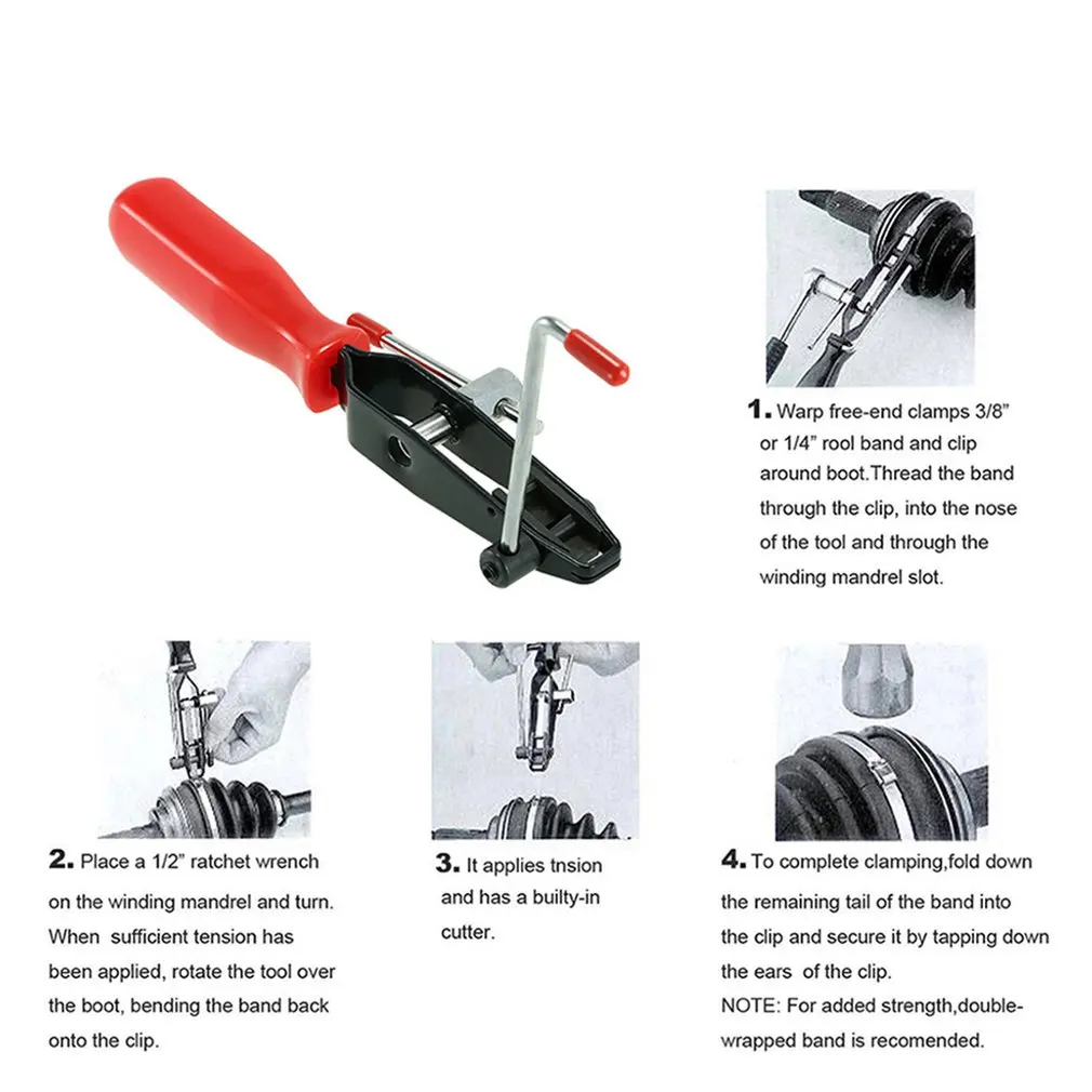  Dust Sleeve Clamp Bundle Clamp Ball Clamp Hoop Clamp Cage Removal Tool Exhaust Pipe Lifting Ear Rem