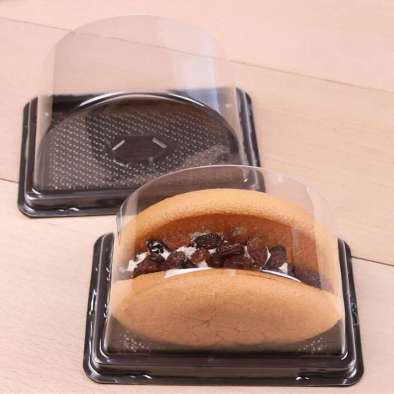 1800pcs Plastic Cake Box Single Individual Cake Boxes Bottom Plastic