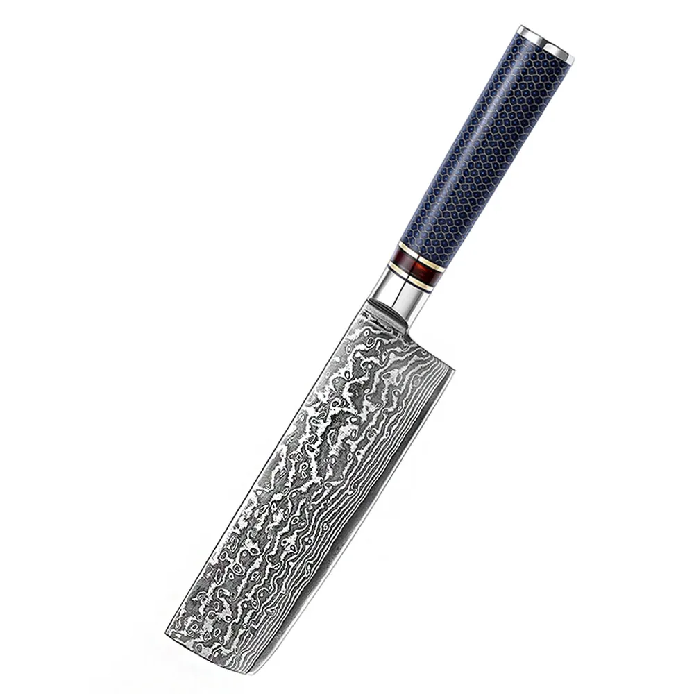 

Damascus light and small kitchen knife with resin handle household kitchen knife for slicing Japanese style vegetables knife