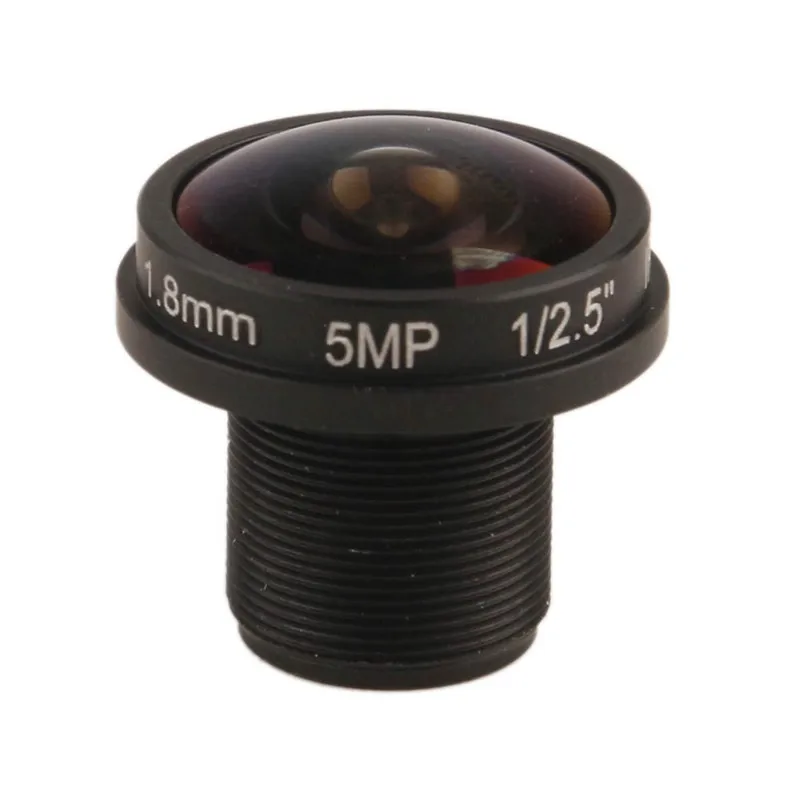 

Camera fisheye CCTV 500 megapixel 1.8mm security lens 180 degree wide viewing angle F2.0 1 / 2.5" for HD webcam M12x0.5