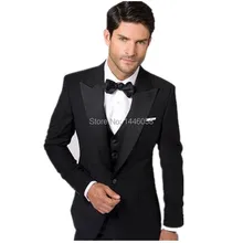 Мужские смокинги для жениха на одной пуговице на заказ, мужские смокинги с отворотом, лучшие мужские для шаферов, мужские свадебные костюмы, пиджак+ брюки+ галстук+ жилет
