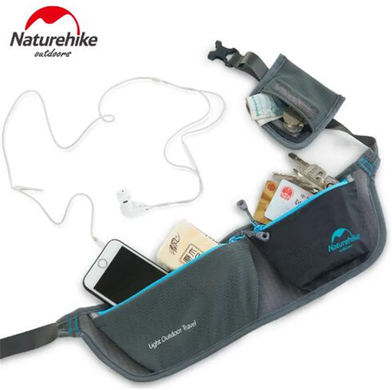 NatureHike Men Women Ultralight Portable Waist Bags Sport Packs Bag Cycling Waterproof Outdoor Storage Bag Running Hiking