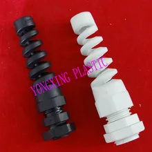 Гибкий кабель желез M22x1.5 M25X1.5 воды-доказательство разъем белый и черный цвет