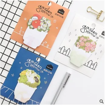 

12PCS/LOT Lovely flowers series sticky n times stickers memo pad