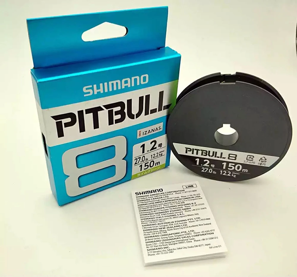 SHIMANO PITBULL 4/8/12 Strands Fishing line 200M Made in Japan