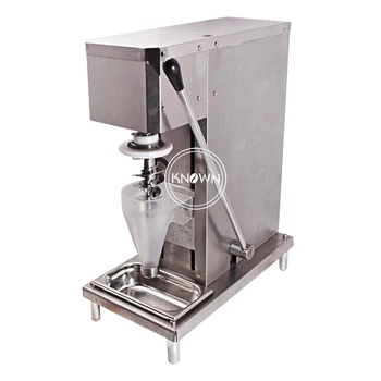 

110/220v stainless steel semi-automatic soft ice cream mixer fruit yogurt ice cream blender shaker machine free shipping