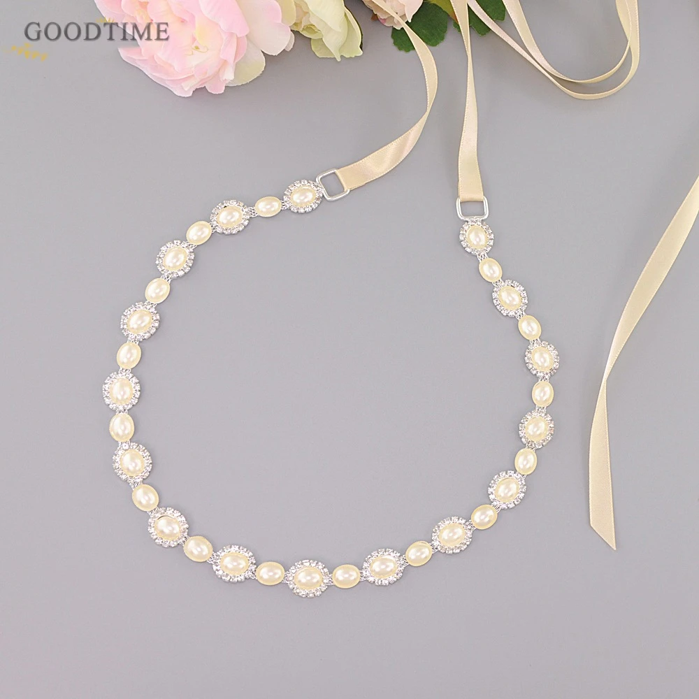 

Fashion Elegant Wedding Belts Rhinestones Wedding Sashes For Girl Big Pearl Bridal Belts Bridal Sashes For Dress Up