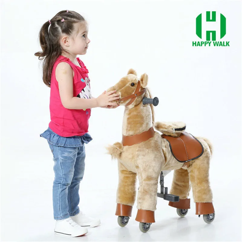 Ride on Horse Toy with Wheels for Kids Plush S Size Animal Rides Scooter Christmas Gifts for Kid Children New Year Birthday Gift Ride on Horse Toy with Wheels for Kids Plush S Size Animal Rides Scooter Christmas Gifts for Kid Children New Year Birthday Gift