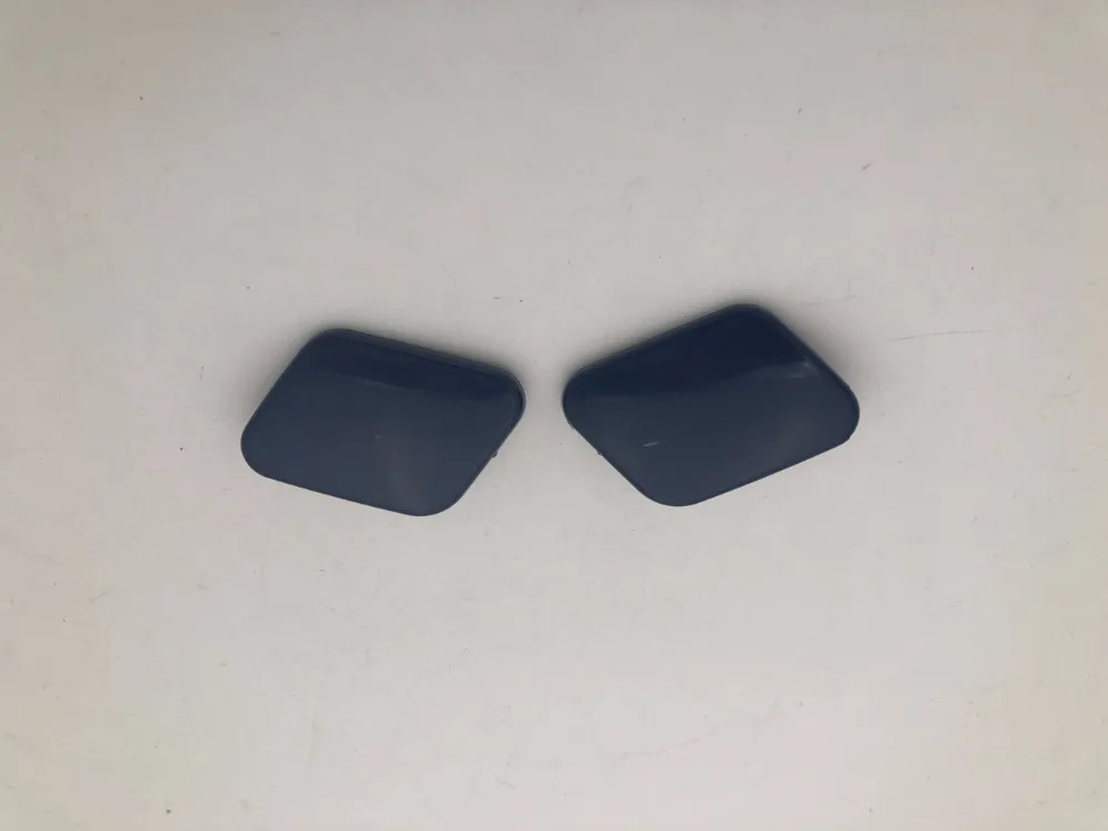 1Pair Car Front Bumper Headlight Washer Nozzle Jet Sprayer Cover Cap