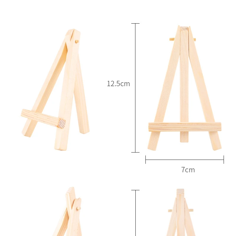 1 шт. мини-станковая рамка для штатива деревянная детская масляная краска для рисования деревянная подставка для телефона для свадебной вечеринки держатель для карт
