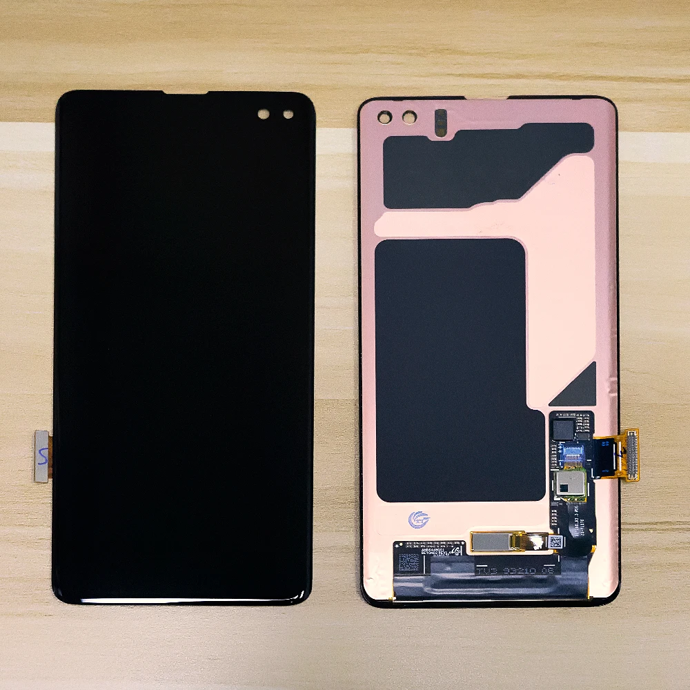 

Super AMOLED For SAMSUNG GALAXY S10 LCD Touch Screen Assembly Digitizer Frame For Samsung S10 Plus G9750 Display S10E LCD G970F