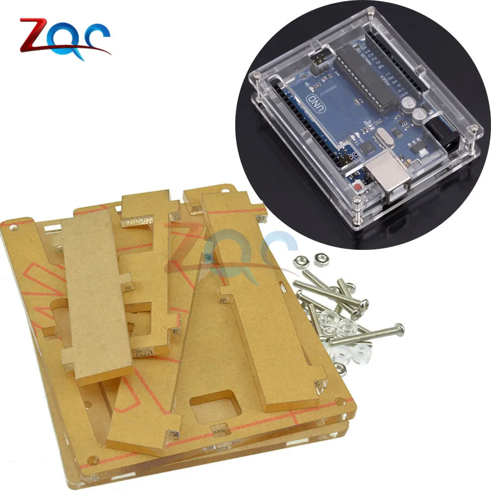 

1set One set Transparent Box Case Shell for Arduino UNO R3 Acrylic Clear