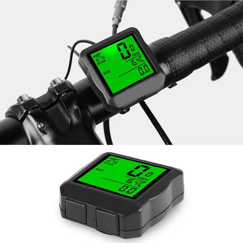

Bicycle Computer Wireless Bicycle Speedometer Tachometer Odometer LCD Light Rainproof Digital Stopwatch Cycling Accessories