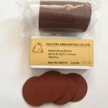 100 шт. стоматологический лабораторный Материал красные разделительные диски абразивные для металла или керамической коронки Диаметр резки 38 мм толщина 0,7 мм