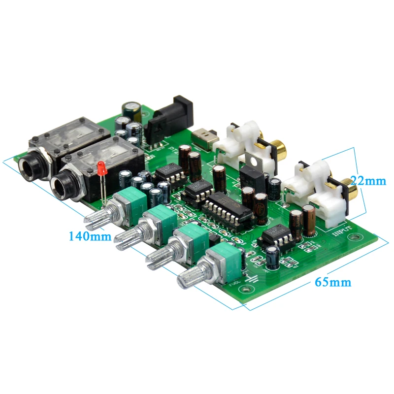 Aiyima PT2399+ JRC5532 караоке Предварительный усилитель тональности доска