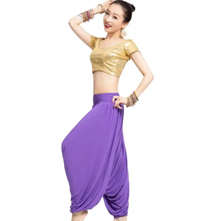 Индийские традиционные женские хлопковые брюки в этническом стиле весенне-летний свободный крой штаны для танцев и йоги