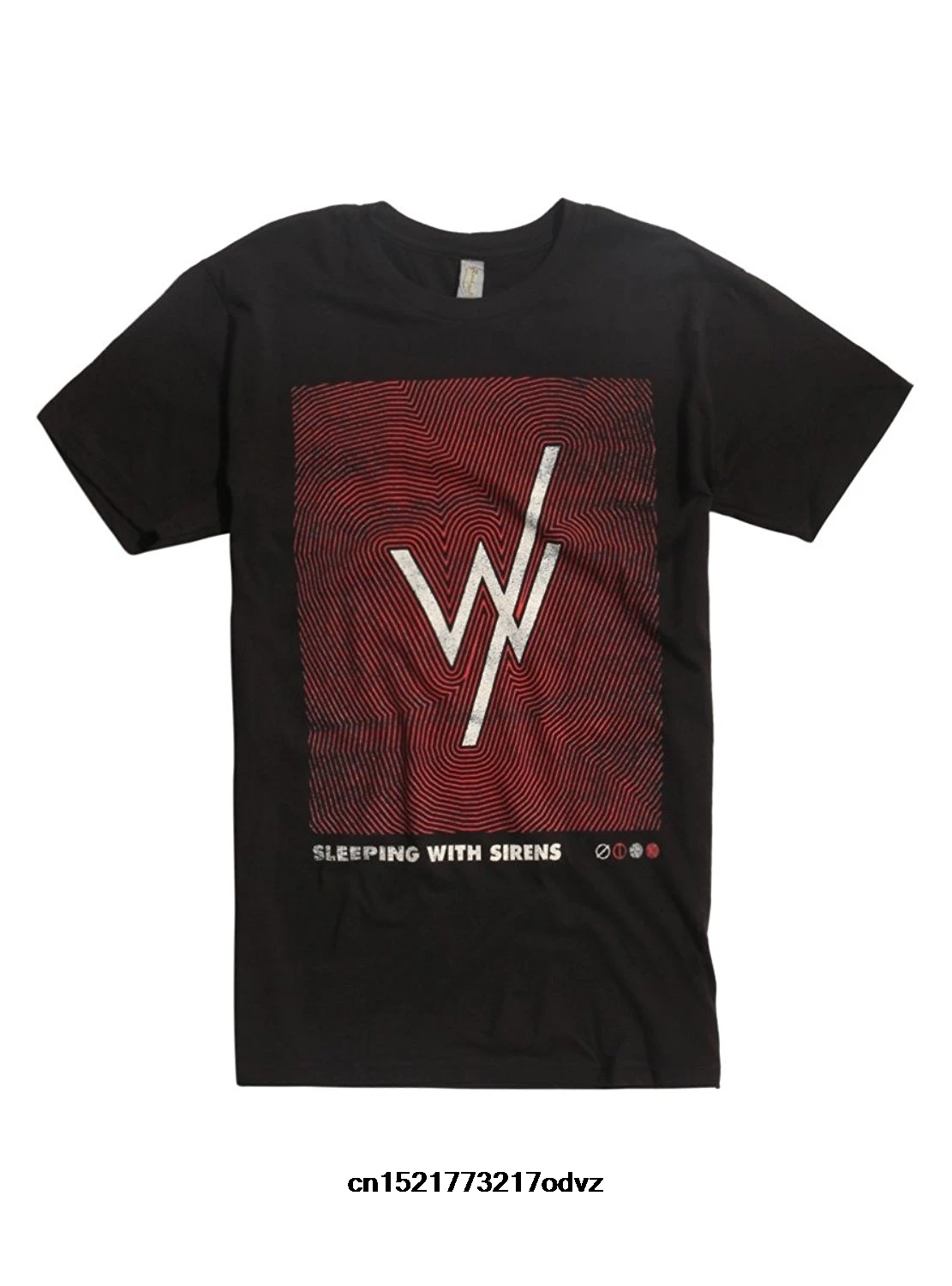 

Men T shirt Sleeping With Sirens Fingerprint cotton Short Sleeve Black Funny funny t-shirt novelty tshirt women