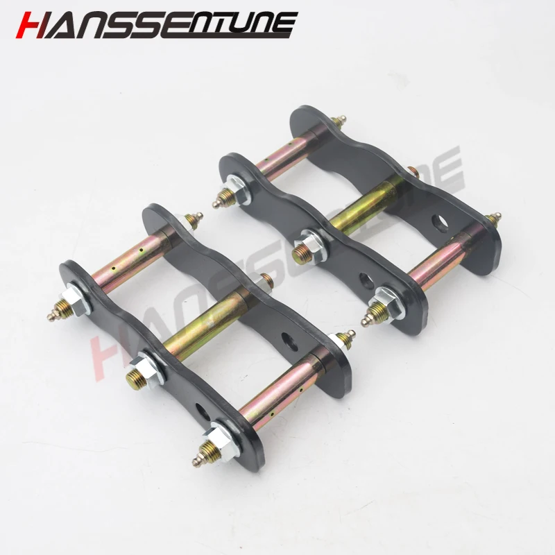 

HANSSENTUNE 4x4 Accessories 2" Lift Kits Double shackle Rear Greasable Shackles Kits steel for D-MAX 2007-2011