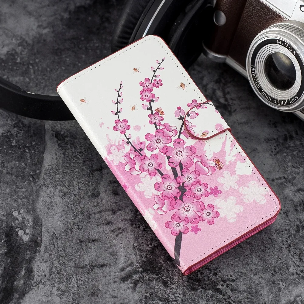 

Redmi Note 7 Case Elegant Flower Carton Pattern Wallet Leather Flip Case For Xiaomi Redmi Note 7 7S Pro Redmi 7 Global Version