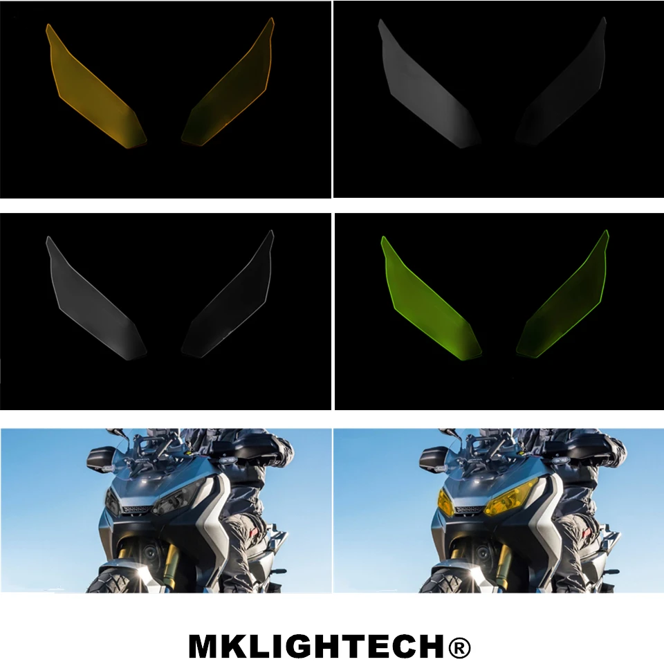 MKLIGHTECH для HONDA X-ADV XADV 300 750 1000 2017-2019 мотоциклетная акриловая Защитная крышка фар |